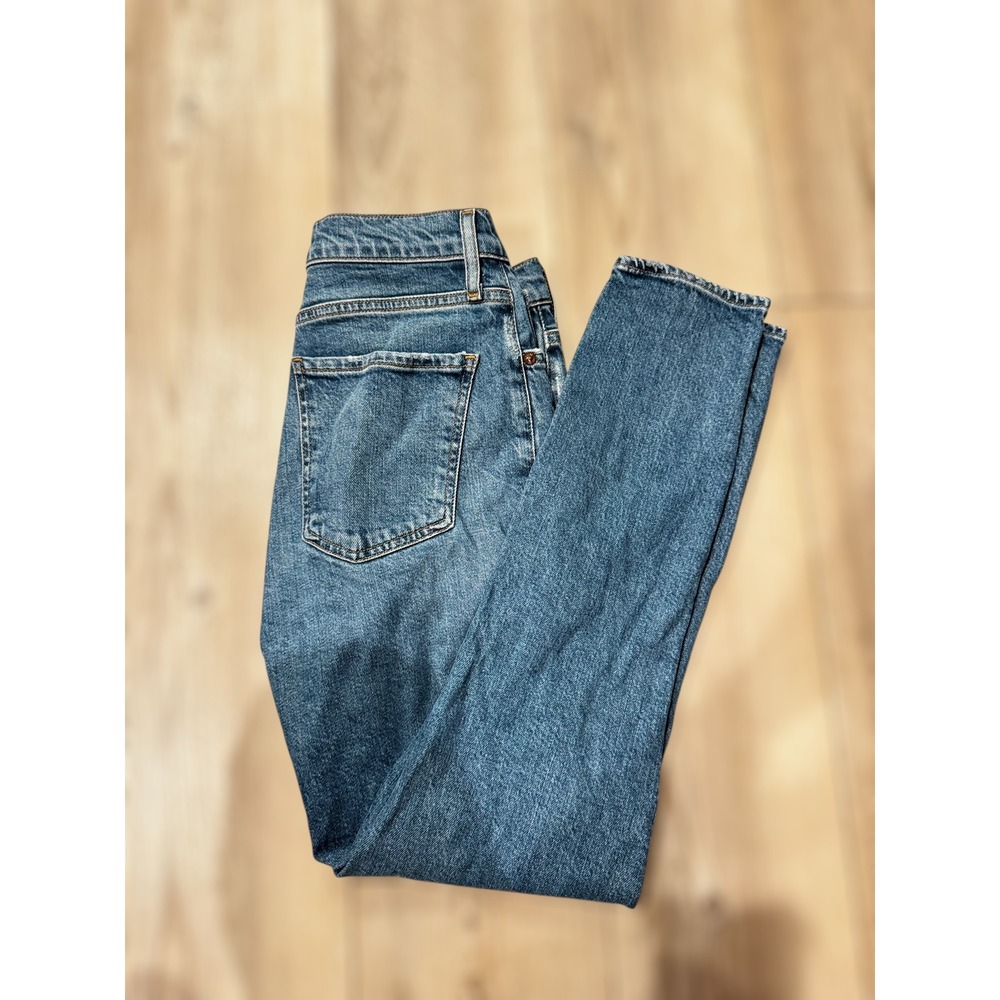 AGOLDE Nico High Rise Straight Leg Jeans Medium Wash Button Fly Size 25